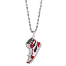 1pc Four Colors Ball Shoes Personality Hip Hop Handsome Necklace Creative All match Pendant Necklace Jewelry Sweater Chain