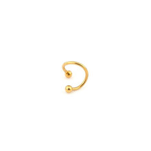 1pc Stainless Steel Double Layer Spiral Ear Screw Niche Personality Unisex Earrings