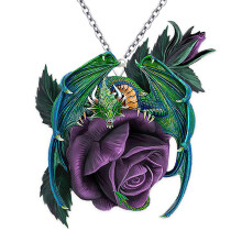Mens Necklace Creative Acrylic Dragon Pendant Necklace Decorative Accessories Holiday Gift For Boy
