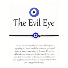 1pc Red Rope Bracelet Evil Eye Mens Braided Hand Rope Demon Eye Bracelet Parent child Bracelet Bestie Bracelet
