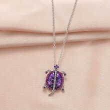 Creative Turtle Pendant Necklace Purple Turtle Pendant Mens Banquet Jewelry Couple Holiday Party Gift