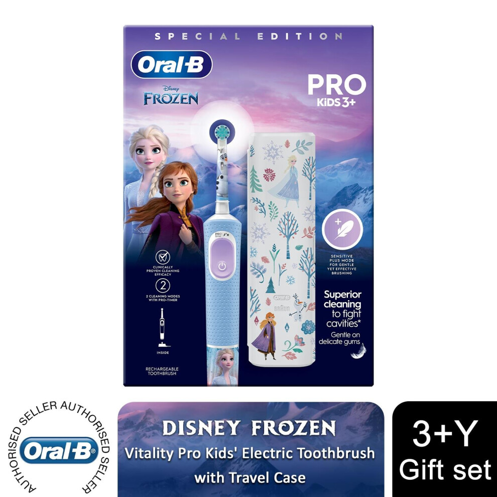 (Frozen) Oral-B Pro Kids Electric Toothbrush Gift Set, 3+Y