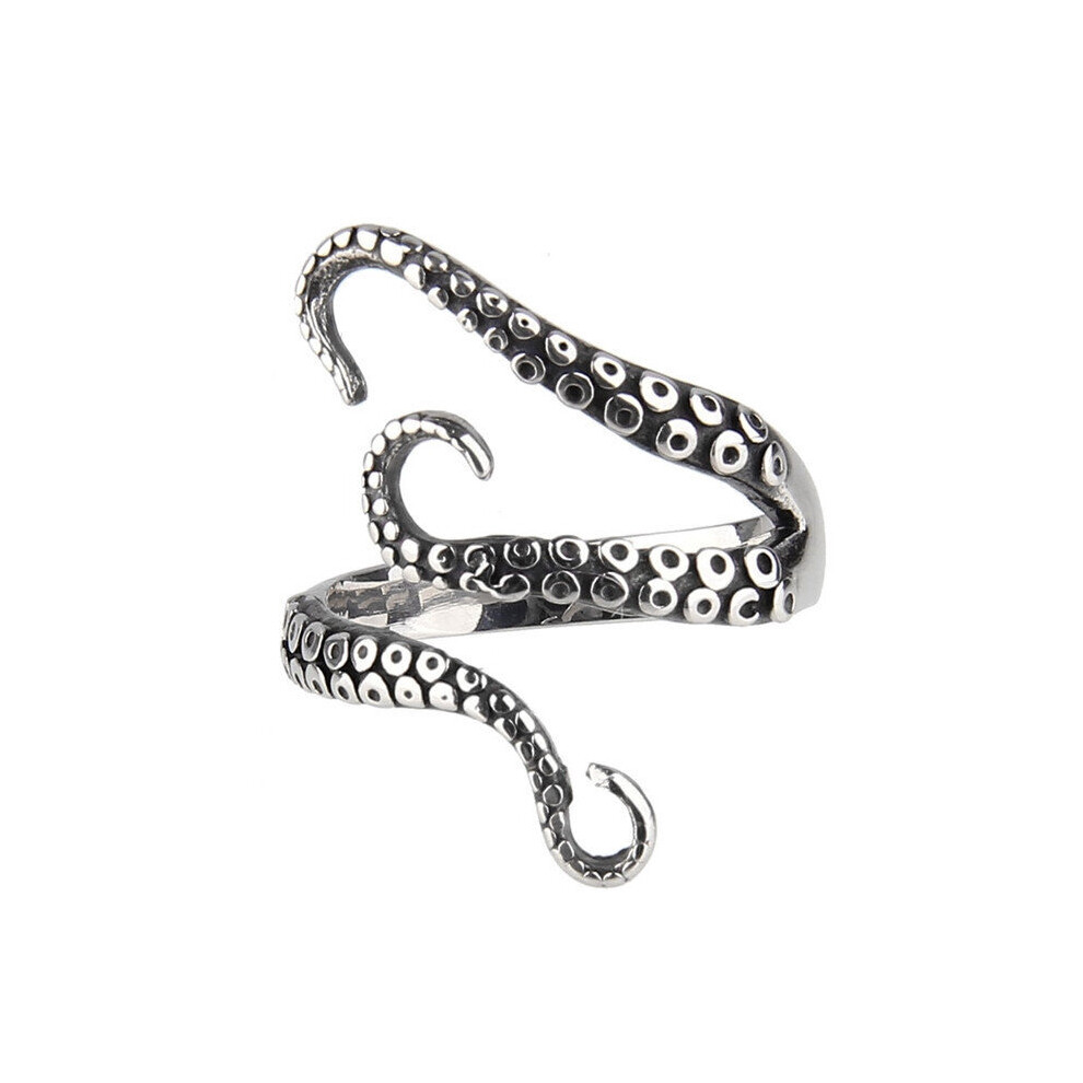 1pc Mens Octopus Shaped Adjustable Opening Plated Tentacle Ring For Christmas Party-image-OPC-PC266VZ-NEW