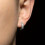 Funky Full Rhinestone Stud Earrings For Men Single Ear Buckle 7