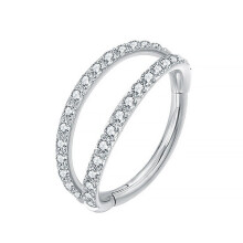 1pc Titanium Nose Hoop Ring Teardrop Heart Double Triple Nose Ring
