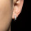 Funky Full Rhinestone Stud Earrings For Men Single Ear Buckle 4