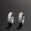 Funky Full Rhinestone Stud Earrings For Men Single Ear Buckle 9