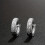 Funky Full Rhinestone Stud Earrings For Men Single Ear Buckle 10