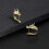 1 Pair Mens Dragon Head Statement Stud Earrings Punk Style Earrings 1