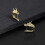 1 Pair Mens Dragon Head Statement Stud Earrings Punk Style Earrings 2