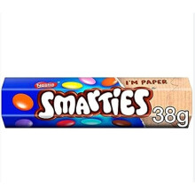 SMARTIES Hexatube 48 x 38g Delicious Tasty And Twisty Treat