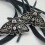 1pair Retro Gothic Moth Pattern Earrings For Men Ear Jewelry 5