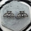 1pair Retro Gothic Moth Pattern Earrings For Men Ear Jewelry 1