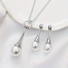 1 Set Pendant Necklace Stud Earrings Jewelry Set Suitable Jewelry Set For Men Women Unisex Jewelry Accessories