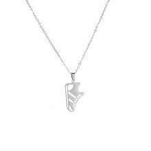 Qatar Soccer Football Necklace Ball And Sports Shoes Shape Chain Gift For Boy Kid Child Woman And Man Stainless Steel Jewelry