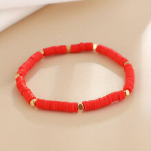 Colorful Beaded Bracelet Unisex Beaded Soft Pottery Hand Decoration Childrens Handwoven Bracelet Beaded Bracelets For Men