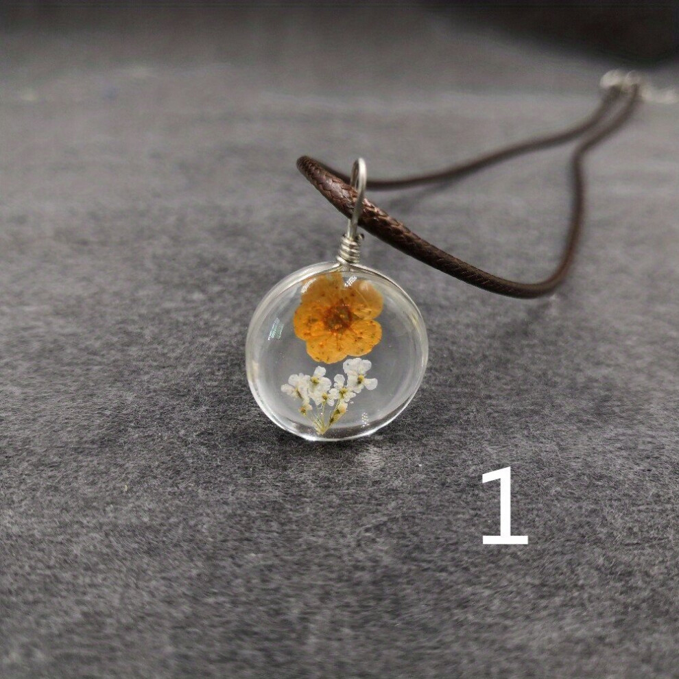 Mens Flower Round Shaped Pendant Necklace Decorative Accessories For Holiday Party Birthday Gift-image-OPC-PC269MW-NEW