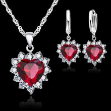 1 Set Delicate Heart Necklace Earrings Jewelry Set Charm Jewelry Jewelry Set Romantic Gift With Butterfly Party Jewelry For Men Thanksgiving Christmas