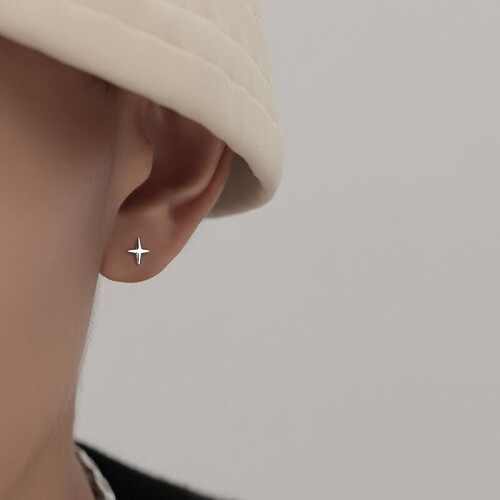 1pc Mens Ear Stud Hole Boys Mini Small Ear Stick Ear Accessories