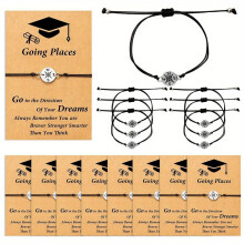 16 Pieces Compass Bracelet Class Of Seniors College Graduation For Guys Friends
