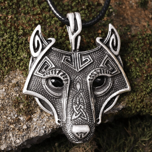 Celtic wolf deals pendant