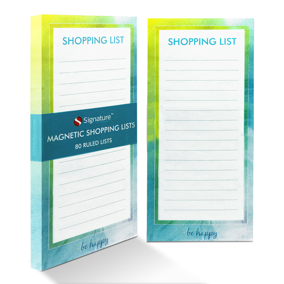 2X Magnetic Shopping List Notepad 80 Tear Off Pages Memo Meal Planner