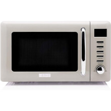 Haden Cotswold Putty 800W Microwave Oven - 20-Litre Capacity, 5 Power Levels, Digital Microwave - 60 Min Timer, Easy-to-Clean Interior, Defrost/Expres