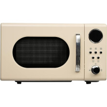 20L Retro Freestanding Microwave In Cream 700W Digital Timer - SIA FRM20AP
