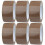 (48mm X 50m) 6 X Brown Packaging Tape Rolls Packaging Tape for Packing Parcels, Boxes, Postage 1
