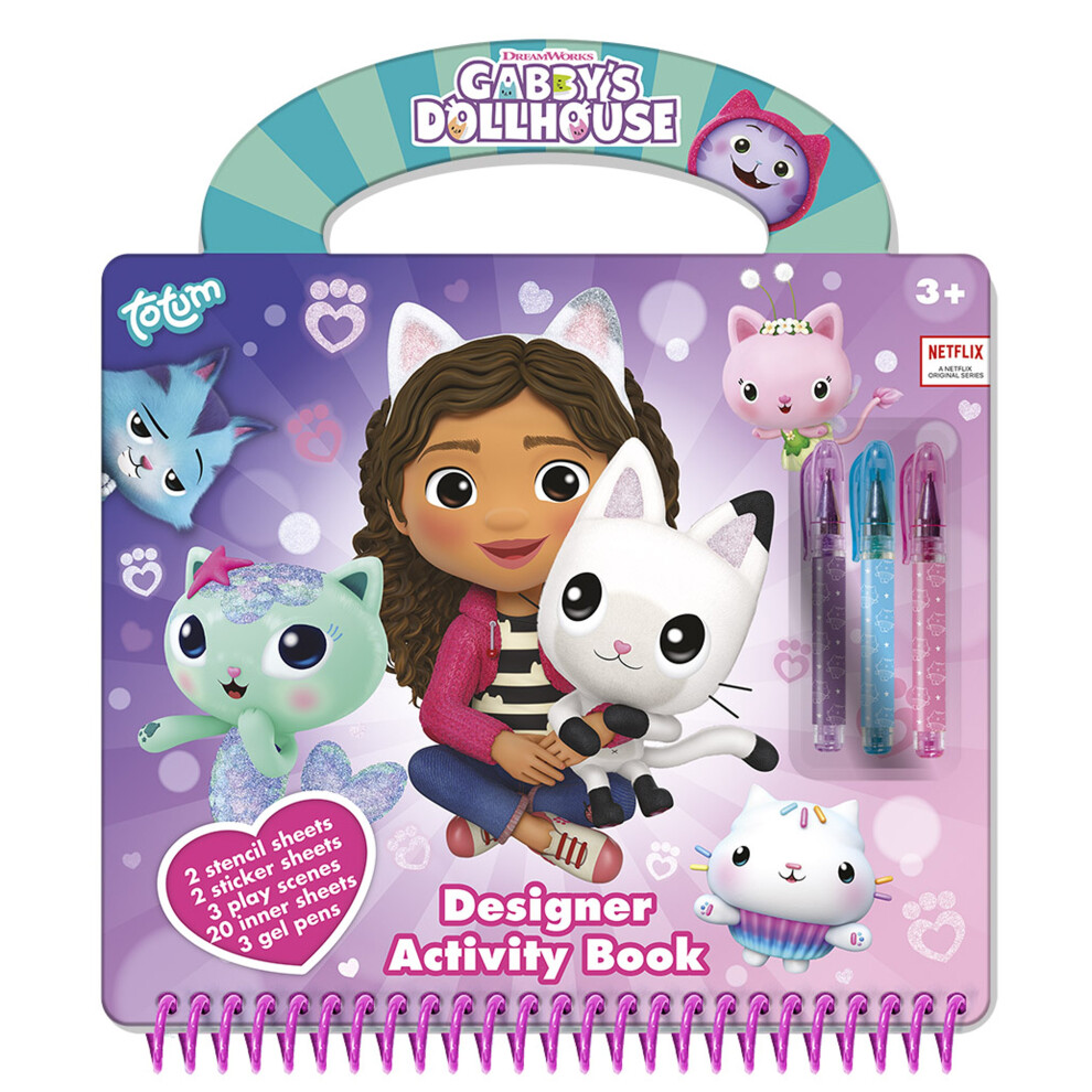 Totum Multicoloured Gabby's Dollhouse Designer Activity Book Size 2