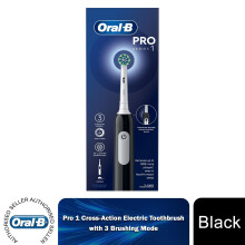 (Black) Oral-B Pro 1 Cross-Action Electric Toothbrush