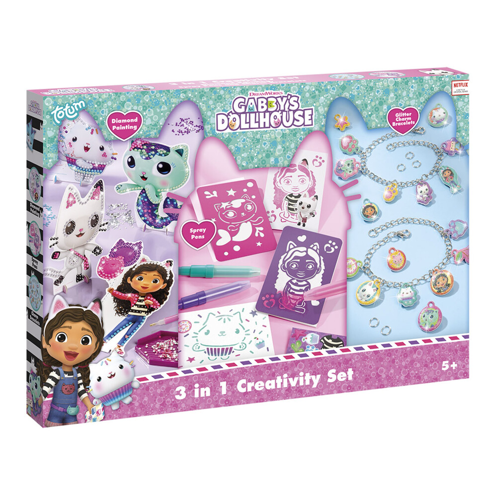 Totum Gabby's Dollhouse 3 In 1 Creativity Set