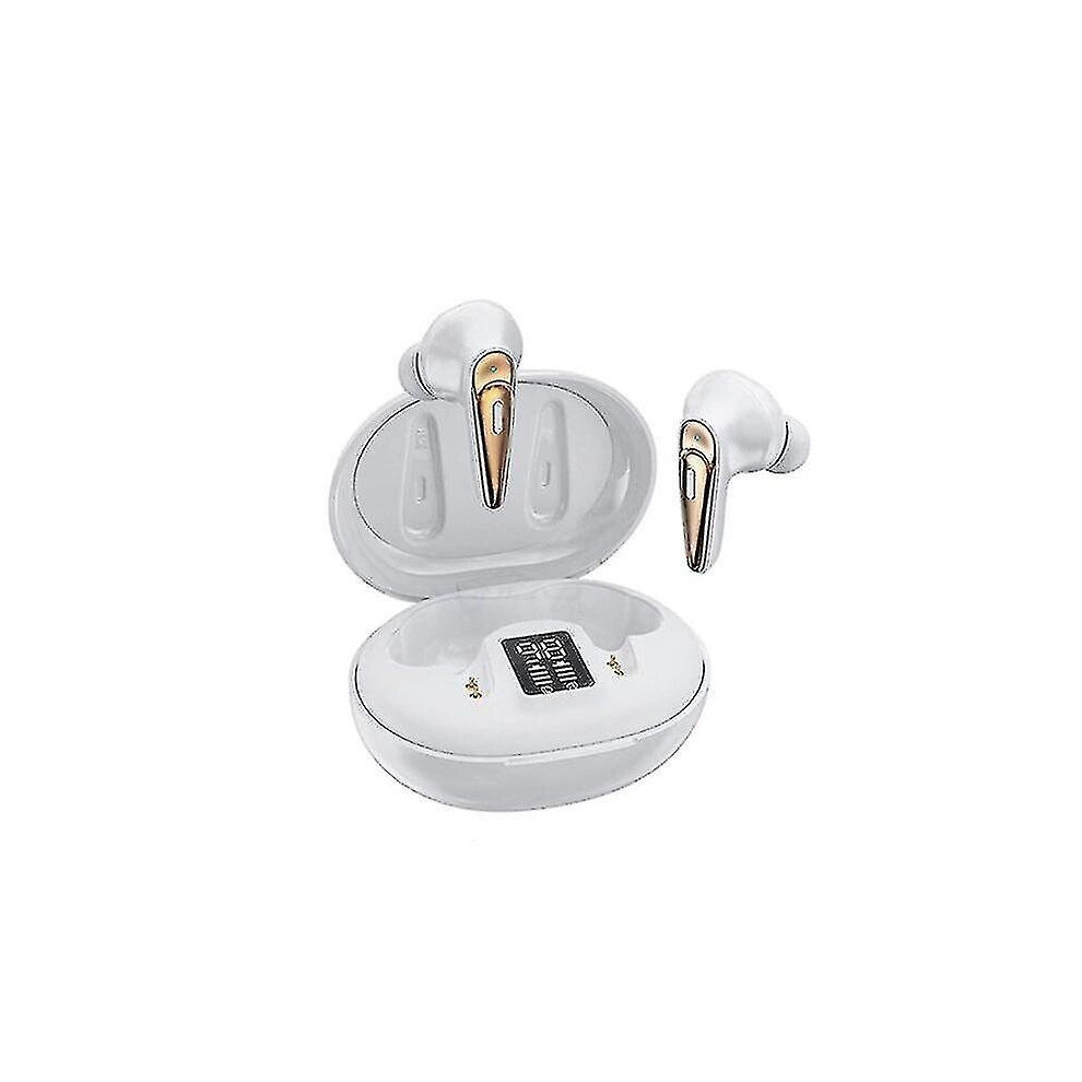 Photos - Headphones Wireless Earphone LED Bluetooth Headphone(White)