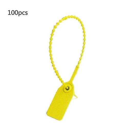 100pcs Disposable Plastic Pull-tite Security Seals Signage Numbered Self Locks N58a 2