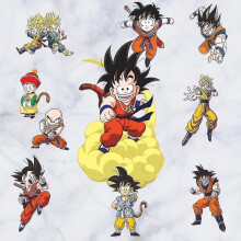 Dragon Ball Sun Goku Saiyan Anime Decorative Wall Stickers Mural Wallpaper 45x60cm