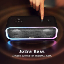 Doss Soundbox Pro Plus Bluetooth Speaker, 24w Speaker, Music Box With Light Effects, Super Bass, Wir