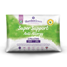 (2 Pack) Slumberdown Anti Allergy Super Support Pillow UK Made