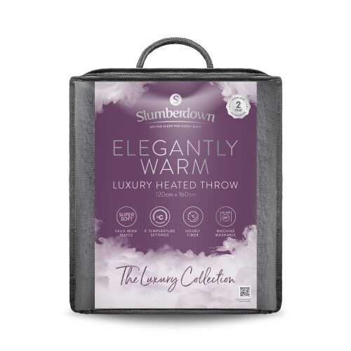 Slumberdown (Dark Charcoal) Slumberdown Elegantly Warm Luxury Heated Throw