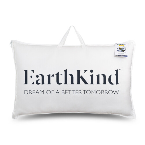 (2 Pack) Earthkind Recycled Feather & Down Pillow UK Made
