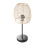 Trueshopping Contrast Rattan Table Lamp with Black Base 1