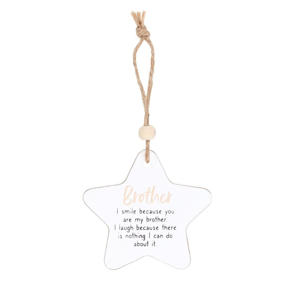 Something Different Brother Hanging Star Sentiment Sign Small