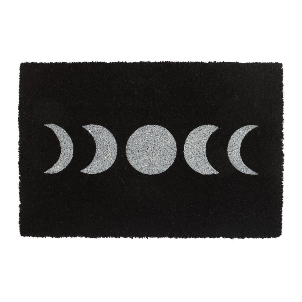 Something Different Black Moon Phase Doormat
