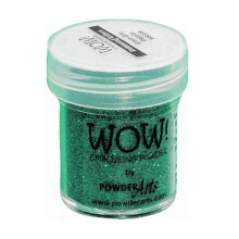Wow Green Glitz Embossing Powder 15ml Pot Glitter Sparkle Metallic Colours Rubber Stamping
