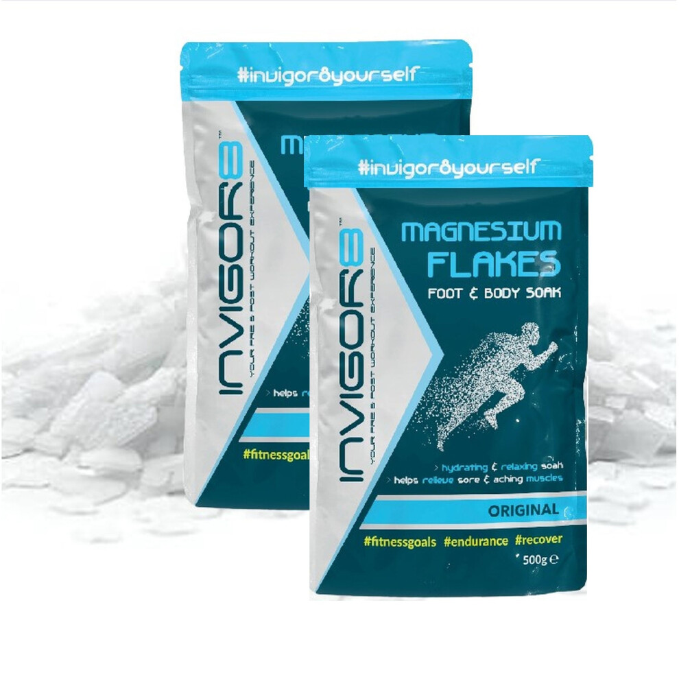 Invigor8 2 Magnesium Flakes Foot And Body Magnesium Relaxing Muscle Soak 500G