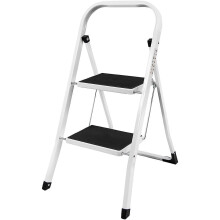 (2 Step) MantraRaj 2 3 and 4 Step Ladder Folding Step Stool Multi-Use for Household Heavy Duty Handgrip Anti Slip Pedal Sturdy Lightweight