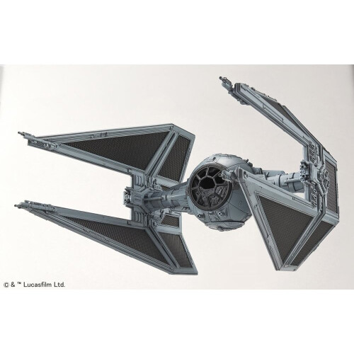 Bandai 1:72 scale Star Wars Imperial TIE Interceptor model kit by Bandai