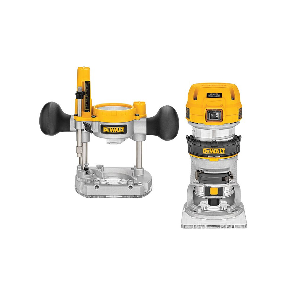 DeWalt D26204-LX 110v 1/4in Plunge and Fixed Base Combi Router