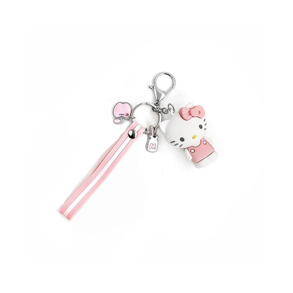 (HelloKitty) Sanrio Cute Cartoon Character Key Chain Kuromi Melody Hello Kitty Bag Pendant