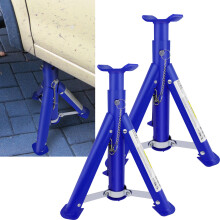 Foldable Axle Stand 3 Tons Pair of 2 Heavy Duty Jack Stand for Car Vans Emergency Repair 290-408mm