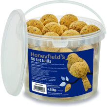 Wild Birds(50) High Energy Suet Feed Nutritious Great for Hanging Feeders Attracts Birds to Garden All Year Round - Honeyfield's, 4.25 kg (Pack of 1)